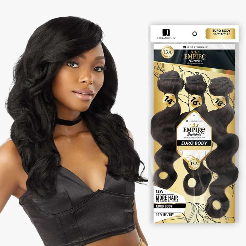 Sensationnel 13A Empire Bundles Virgin Human Hair Weave 3X Multi Pack - Euro Body