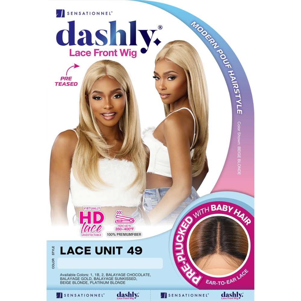 Sensationnel Dashly Pre-Teased Pouf HD Lace Front Wig - Lace Unit 49