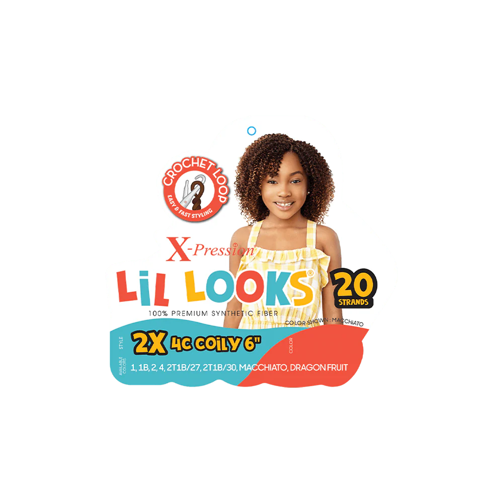 Outre Lil Looks X-Pression Crochet Hair - 2x 4C Coily 6