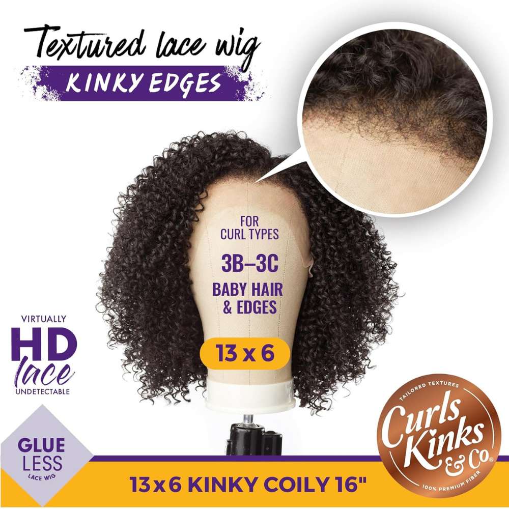 Sensationnel Kinky Edges 13x6 HD Lace Wig - Kinky Coily 16