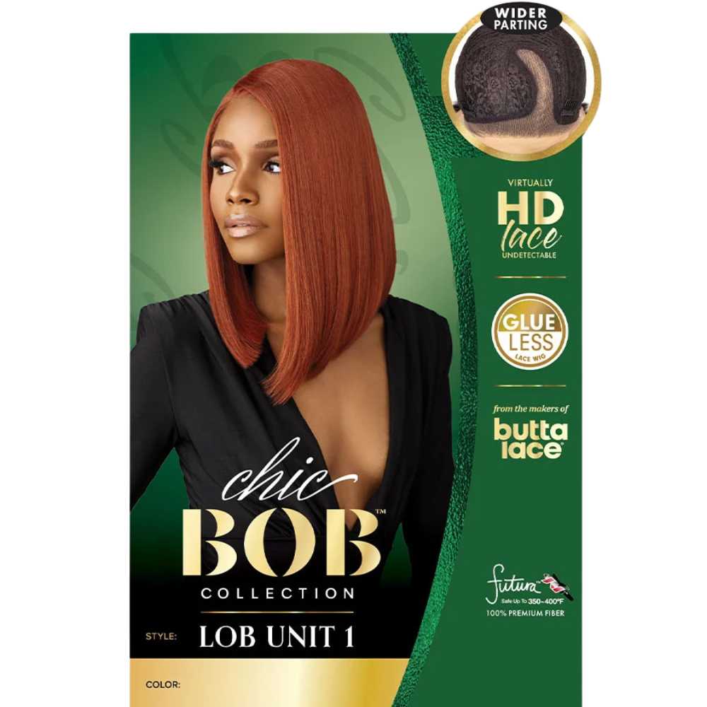 Sensationnel Chic Bob Synthetic Lace Wig - Lob Unit 1