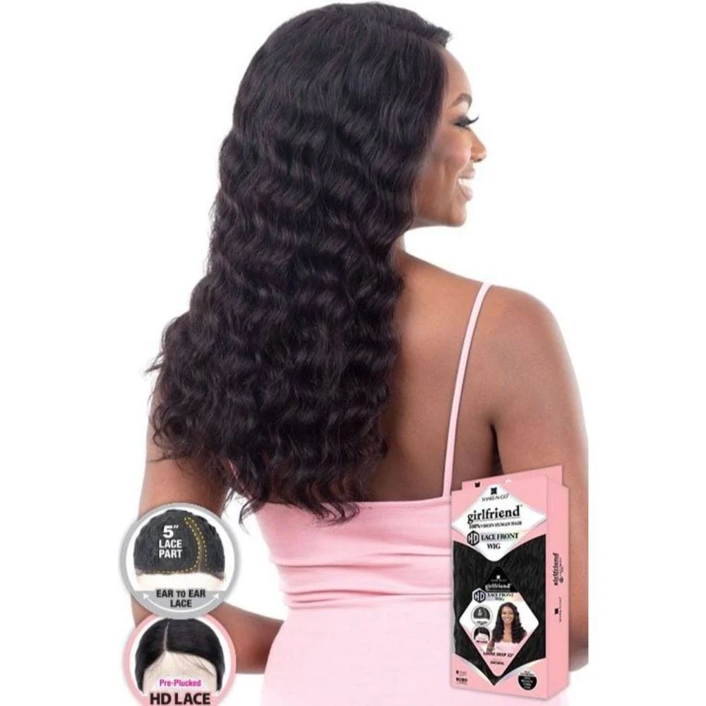 Shake-N-Go Girlfriend Human Hair HD Lace Front Wig - Loose Deep 22
