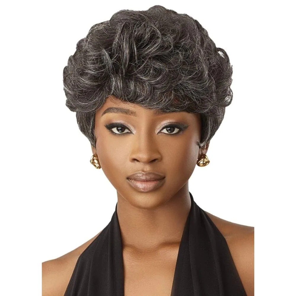 Outre Fab & Fly Human Hair Gray Glamour Wig - Joan