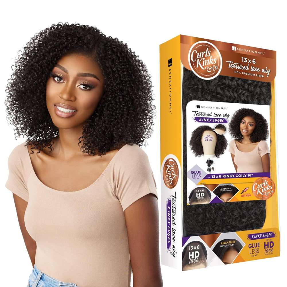 Sensationnel Kinky Edges 13x6 HD Lace Wig - Kinky Coily 16