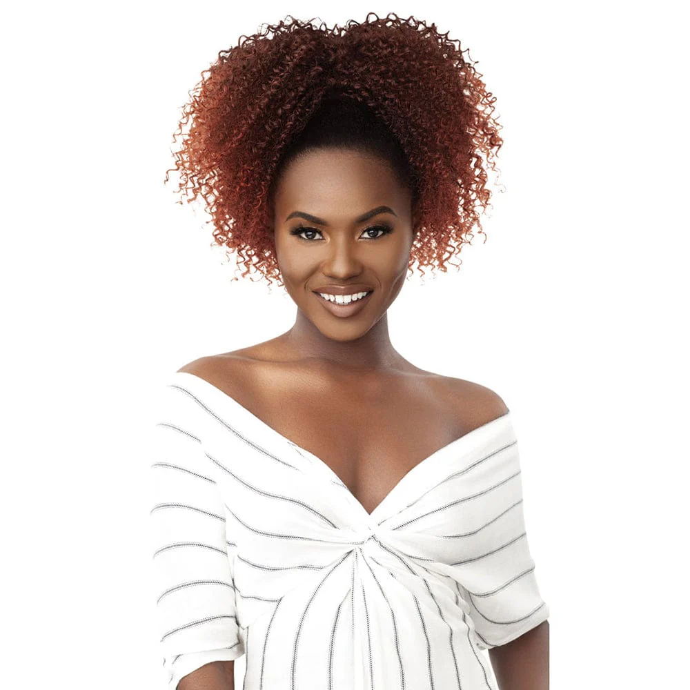 Outre Synthetic Drawstring Ponytail - 4A Kinky Koils 14