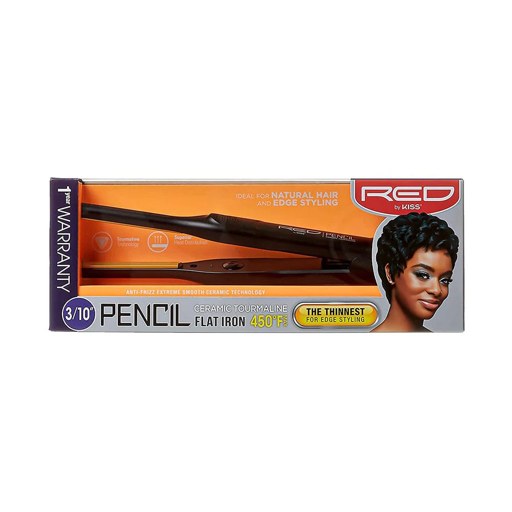 Red by Kiss Pencil Ceramic Tourmaline Flat Iron 3/10
