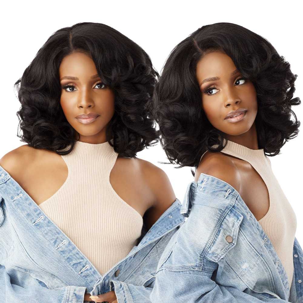 Sensationnel Kinky Edges Textured Lace Wig - Y-Part Kinky Volume Curl 14