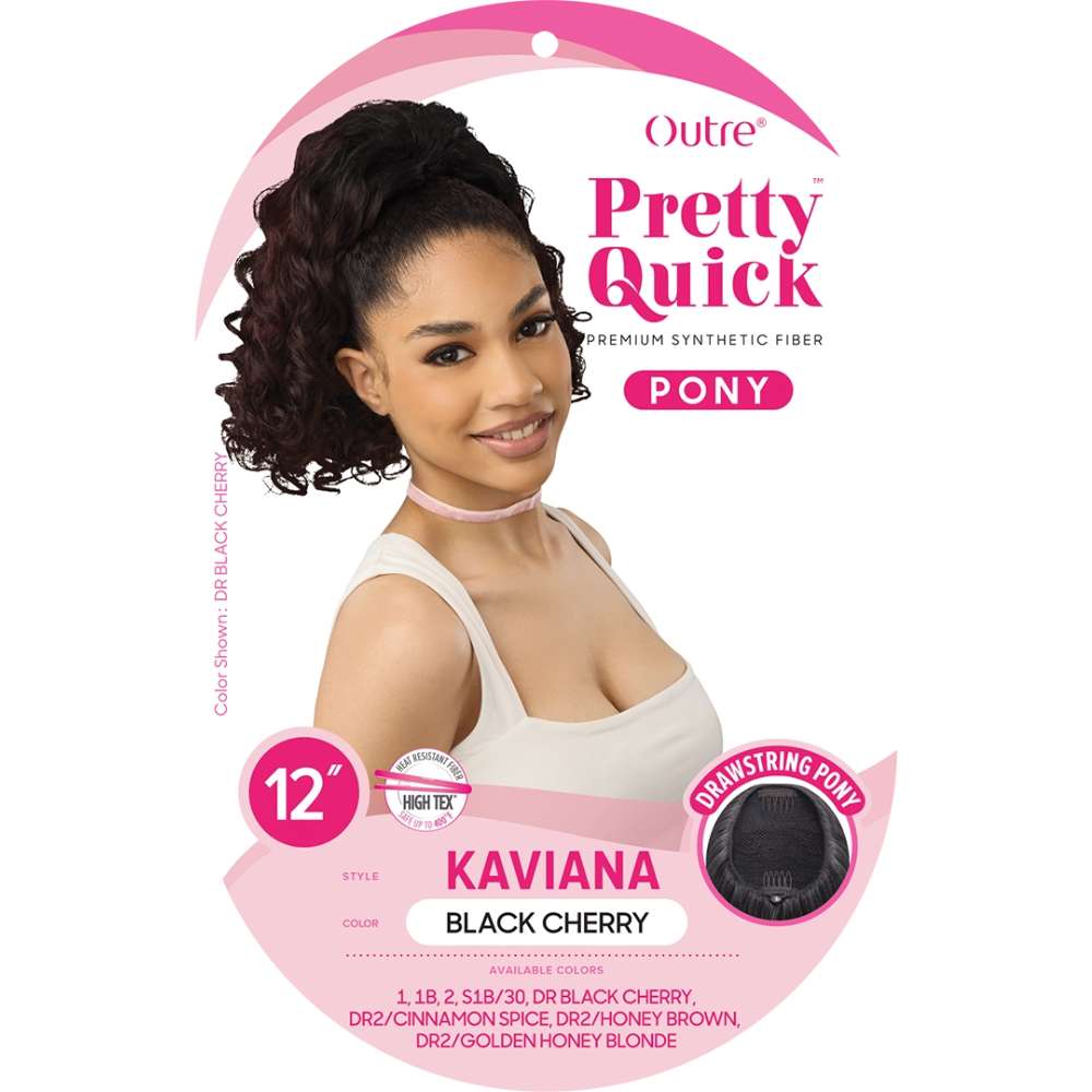 Outre Pretty Quick Synthetic Drawstring Ponytail - Kaviana