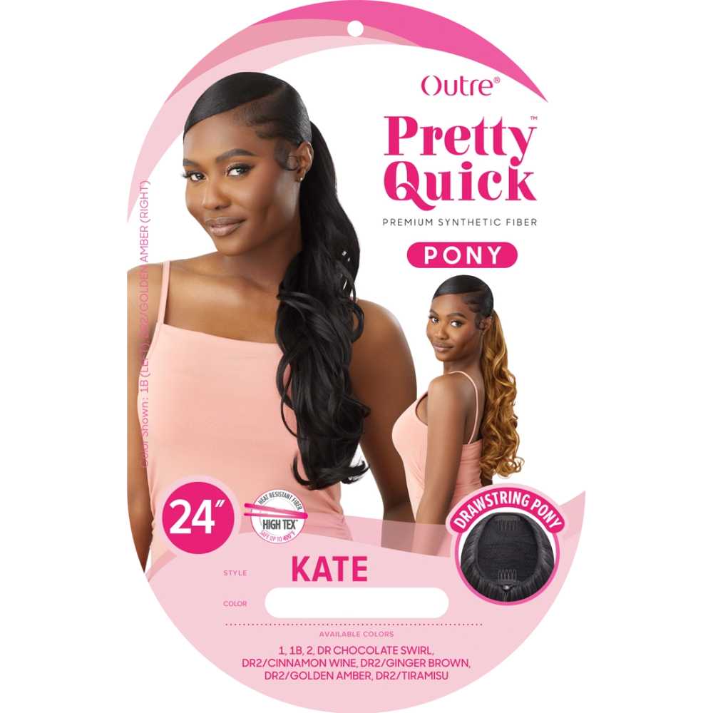 Outre Pretty Quick Synthetic Drawstring Ponytail - Kate