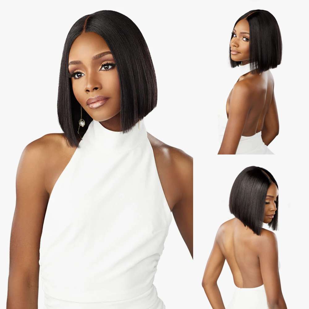 Sensationnel Pearlish 15A Virgin Human Hair 2X6 Lace Wig - Classic Bob 10
