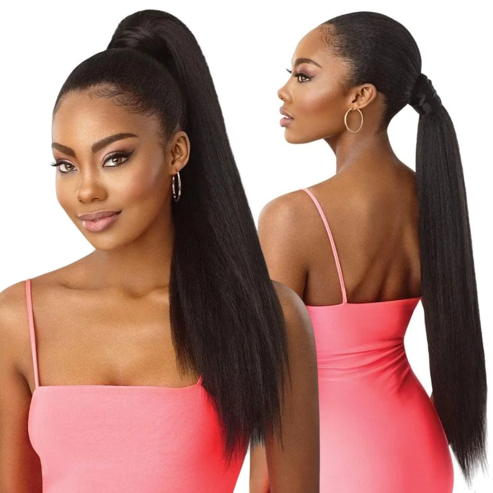 Outre Pretty Quick Wrap Ponytail - Kinky Straight 28