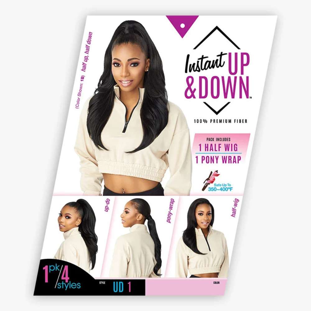 Sensationnel Instant Up & Down (Half Wig + Pony Wrap) - UD 1