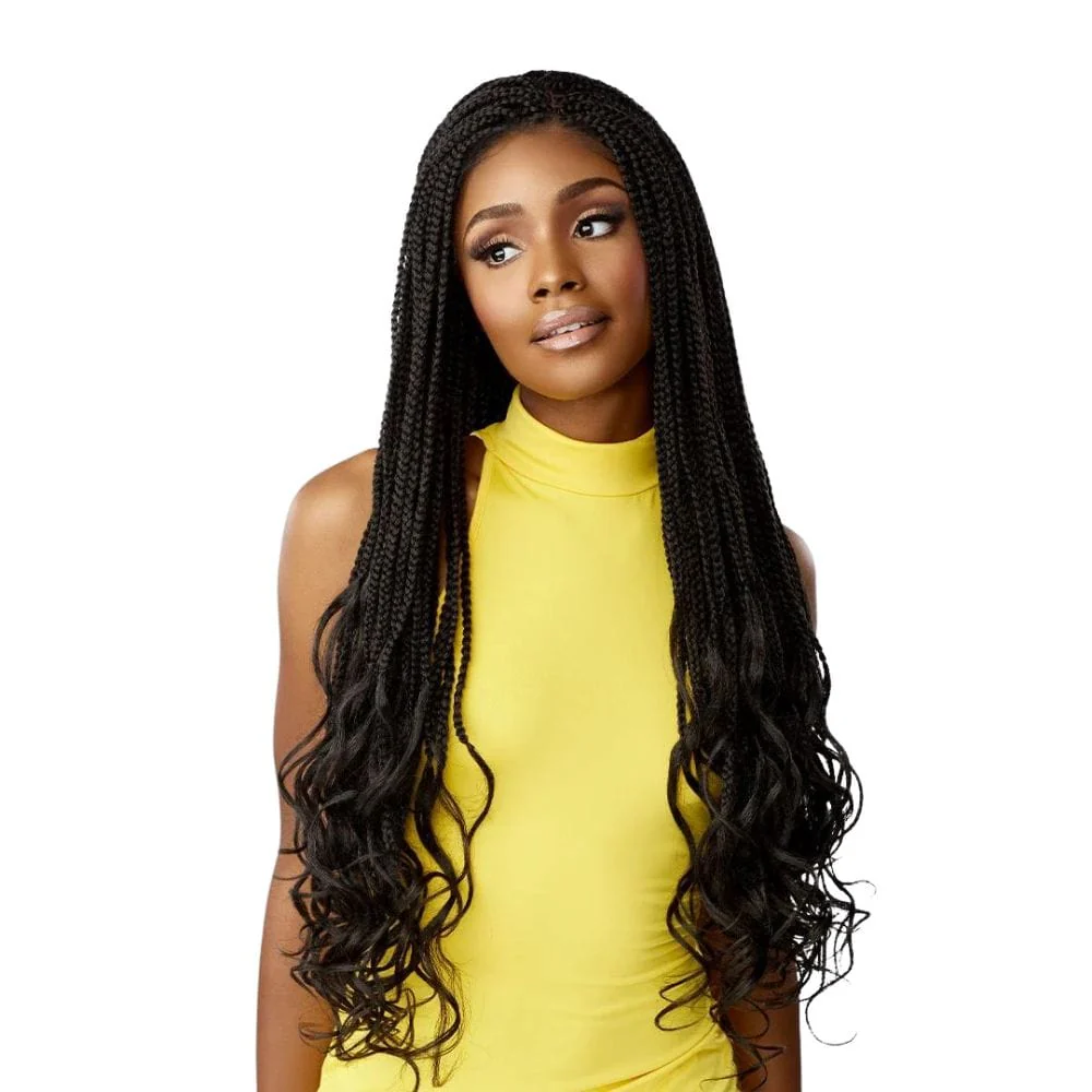Sensationnel Cloud 9 Swiss Lace Braided Wig - Box French Curl 30