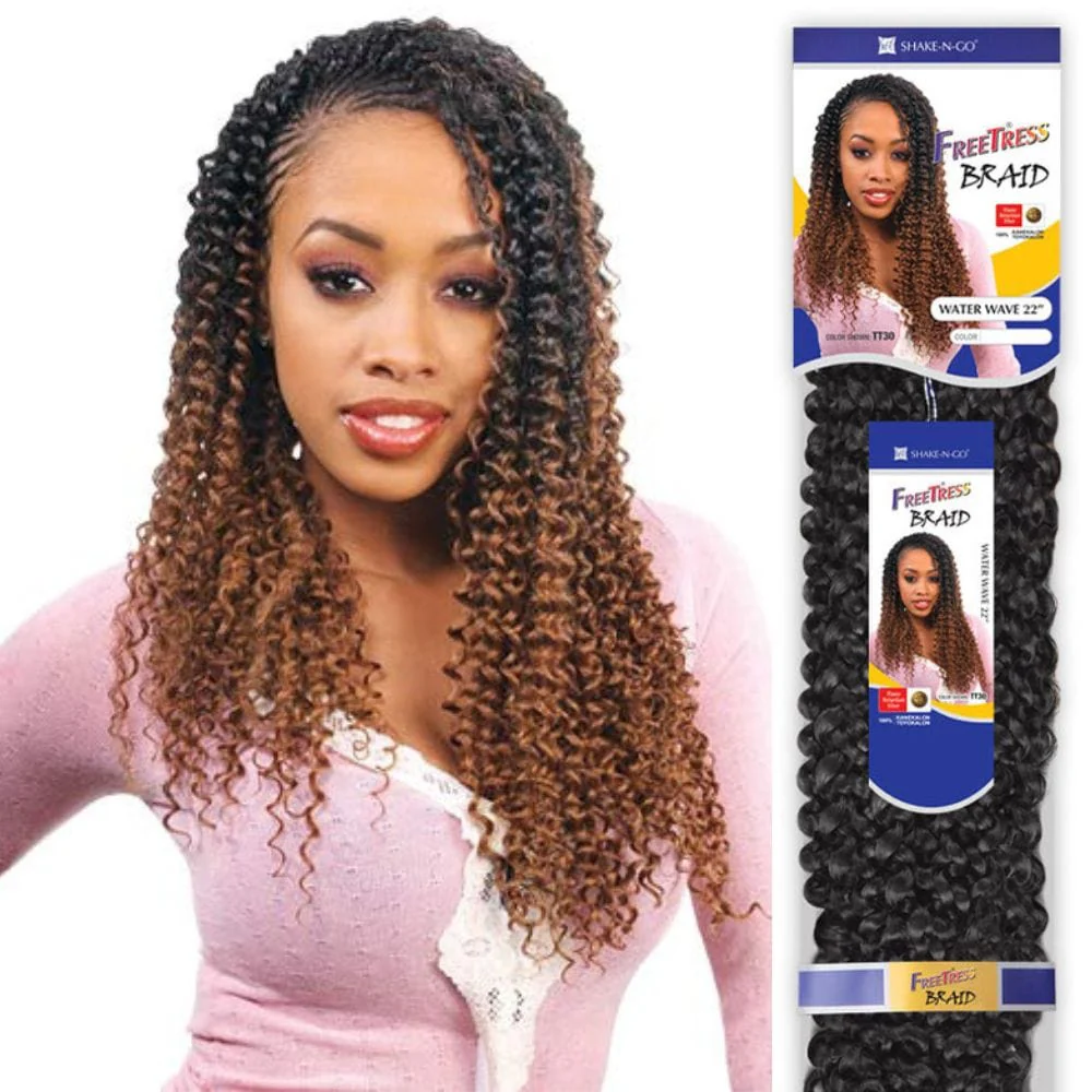 Freetress Braid Crochet Hair - Water Wave Bulk 22
