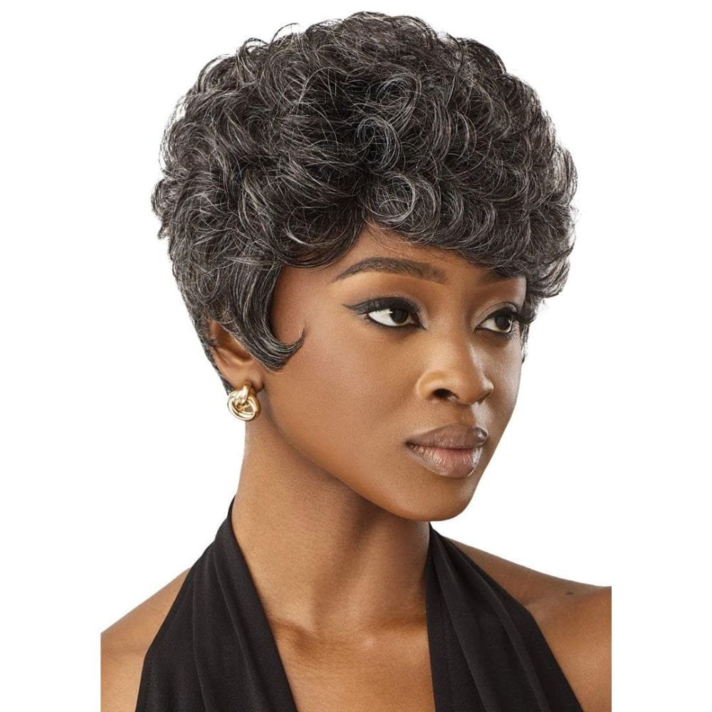 Outre Fab & Fly Human Hair Gray Glamour Wig - Joan