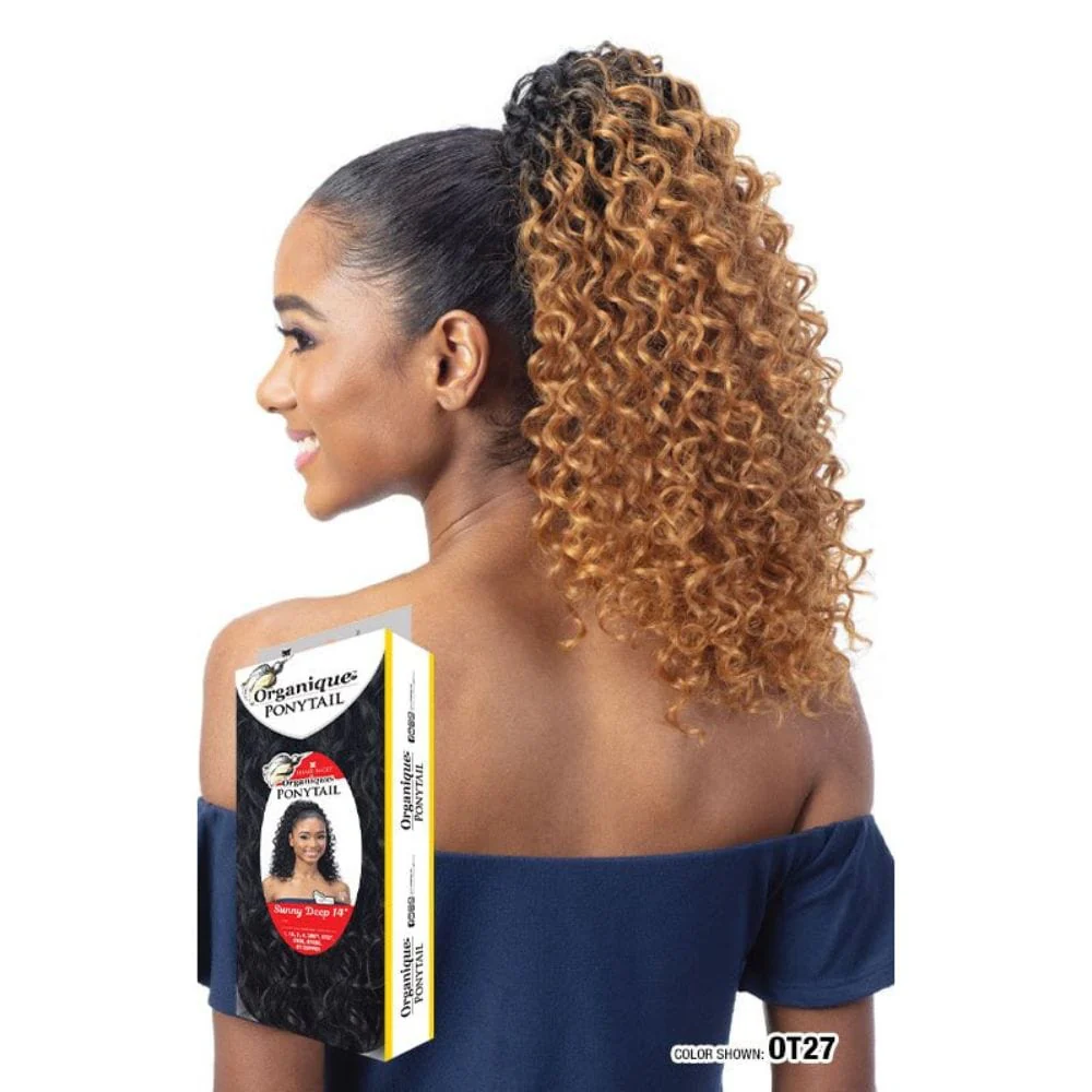 Organique Drawstring Ponytail - Sunny Deep 14