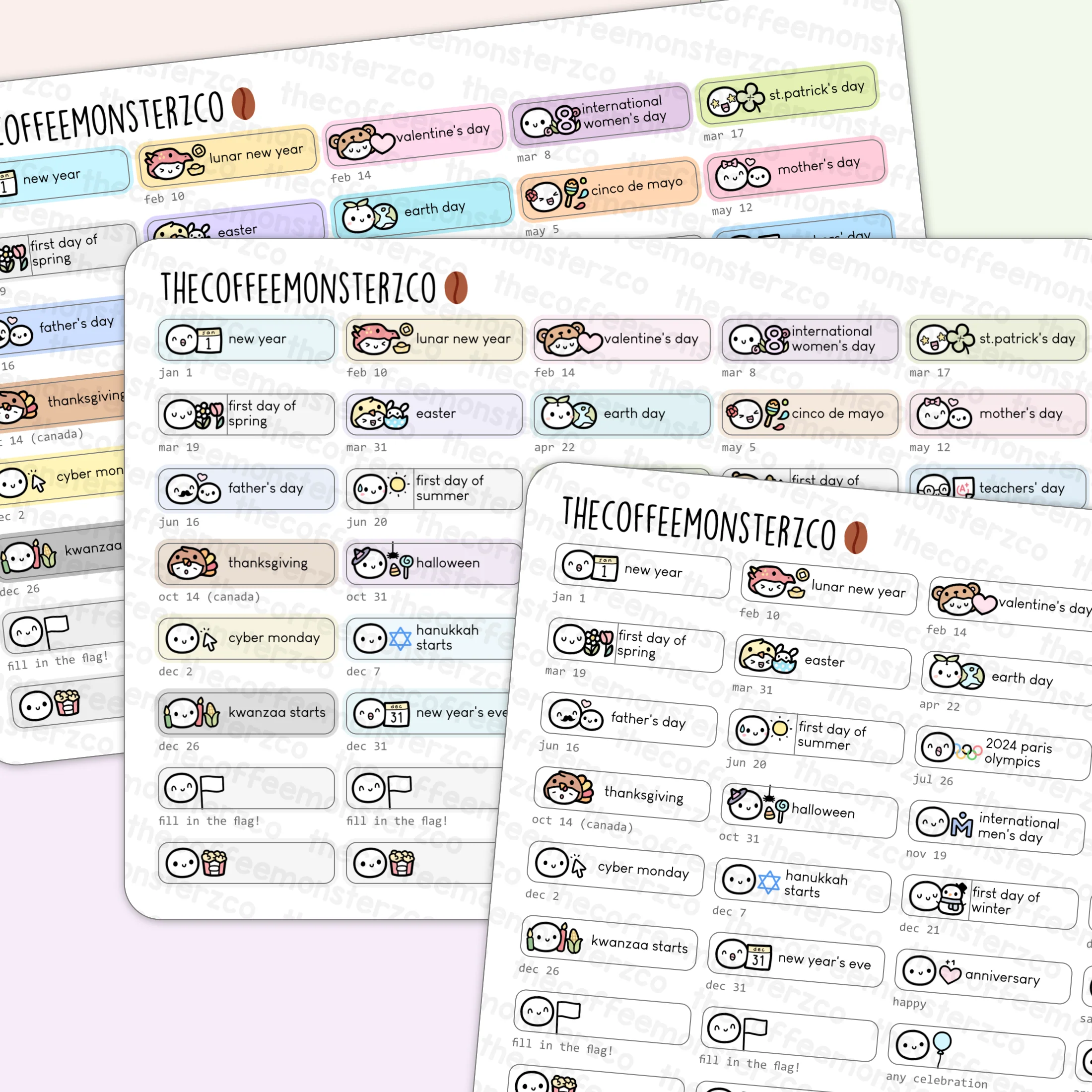 2024 Holiday Stickers