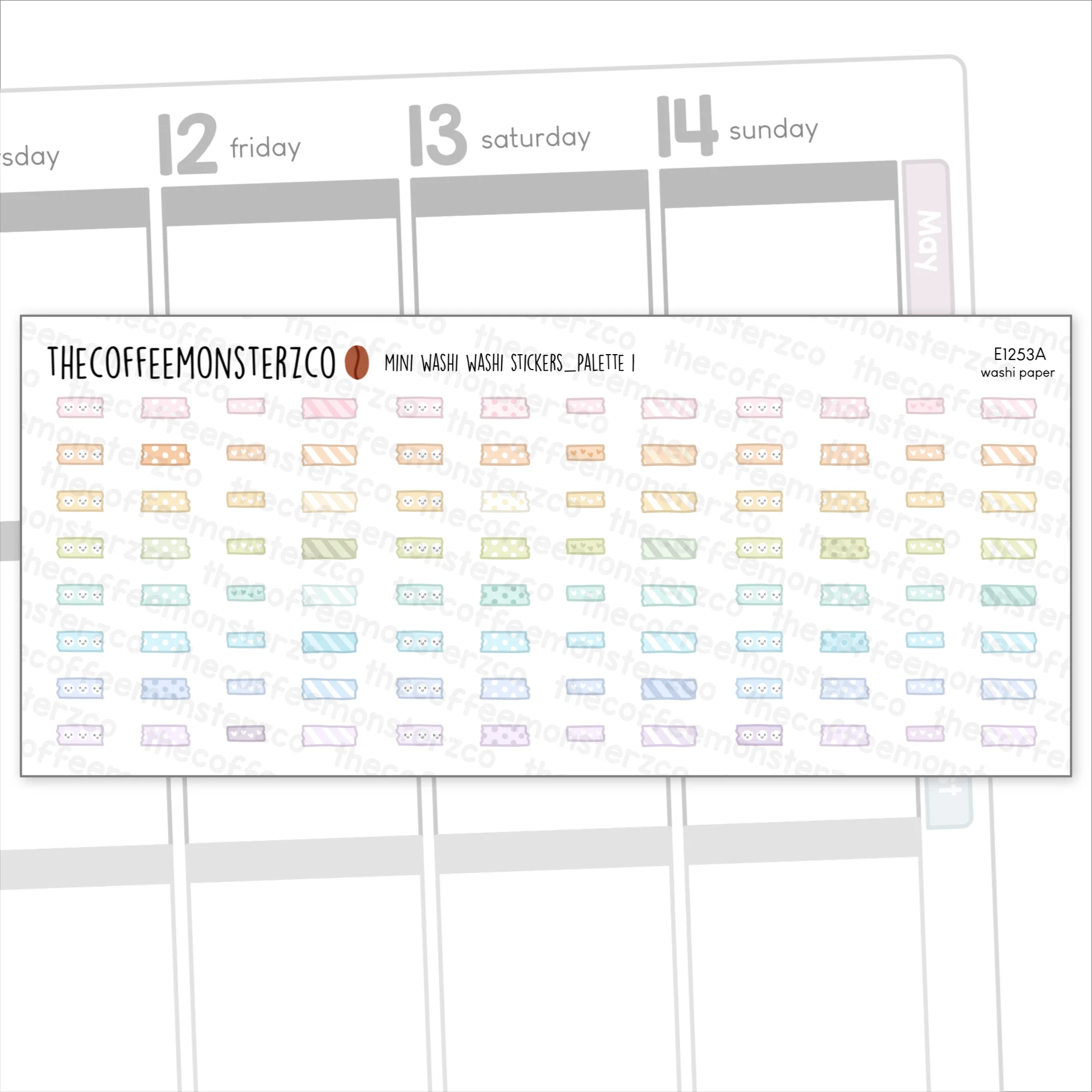 Mini Washi Washi Stickers - Washi Paper