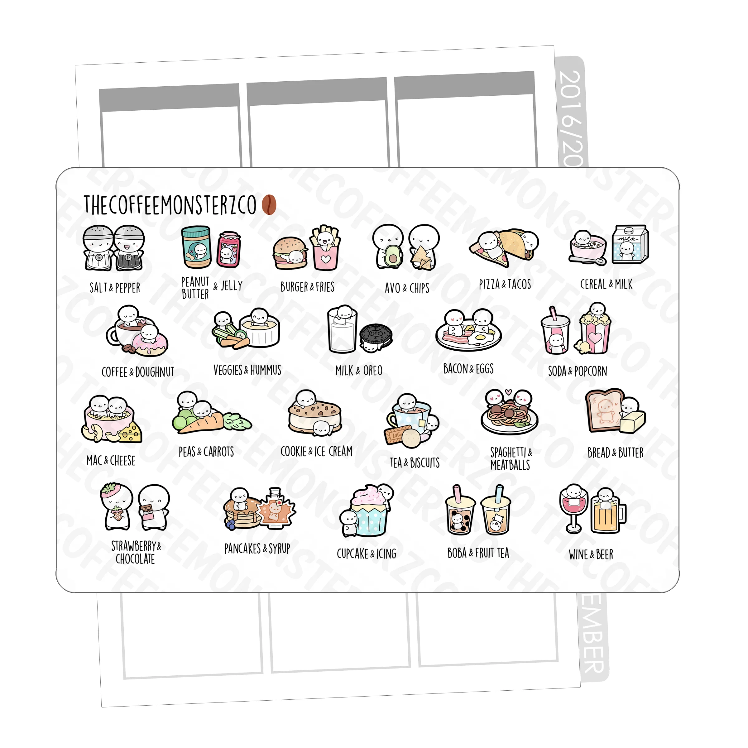 Food Couple Emotis