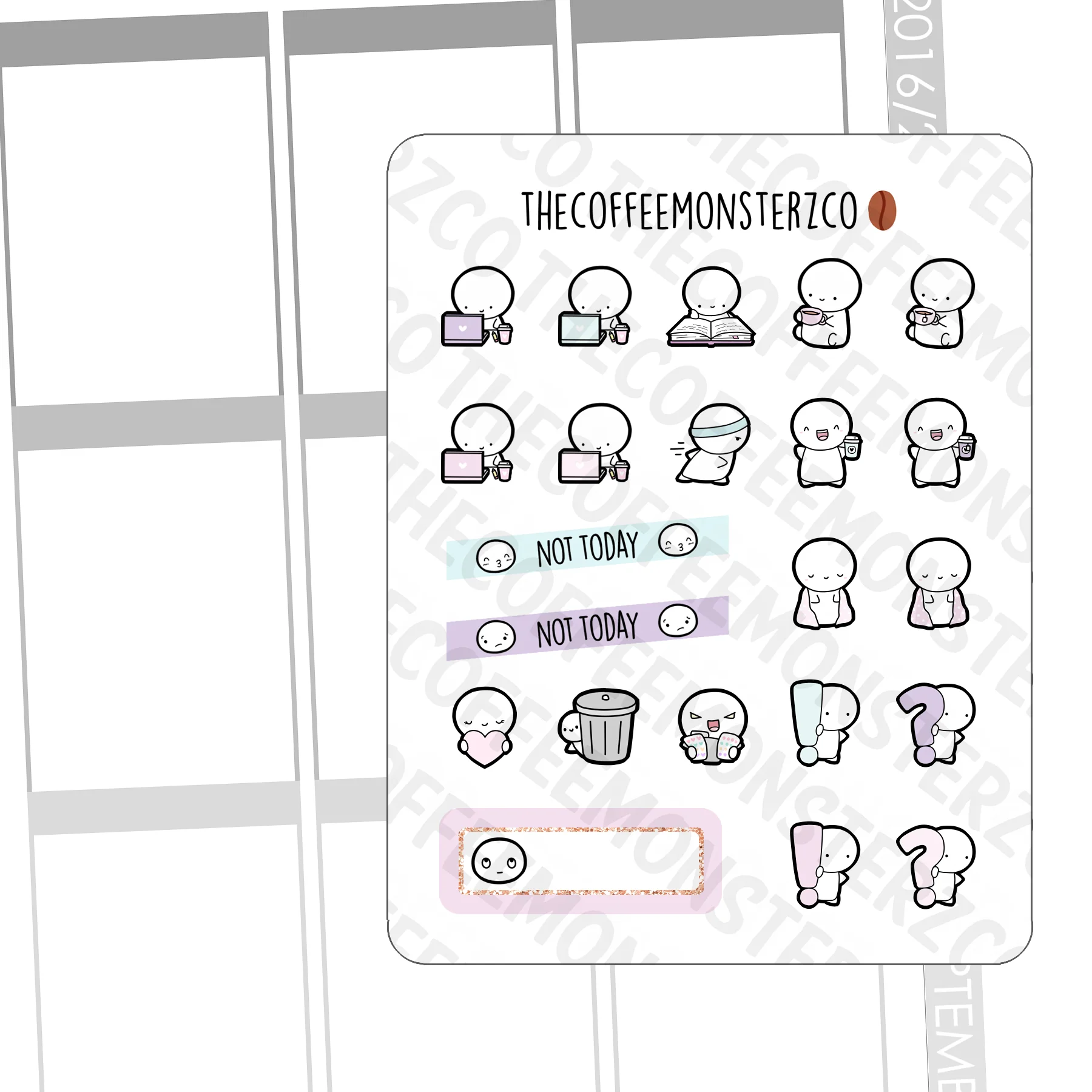 Weekly Emotis Sampler (Self Care Collection)