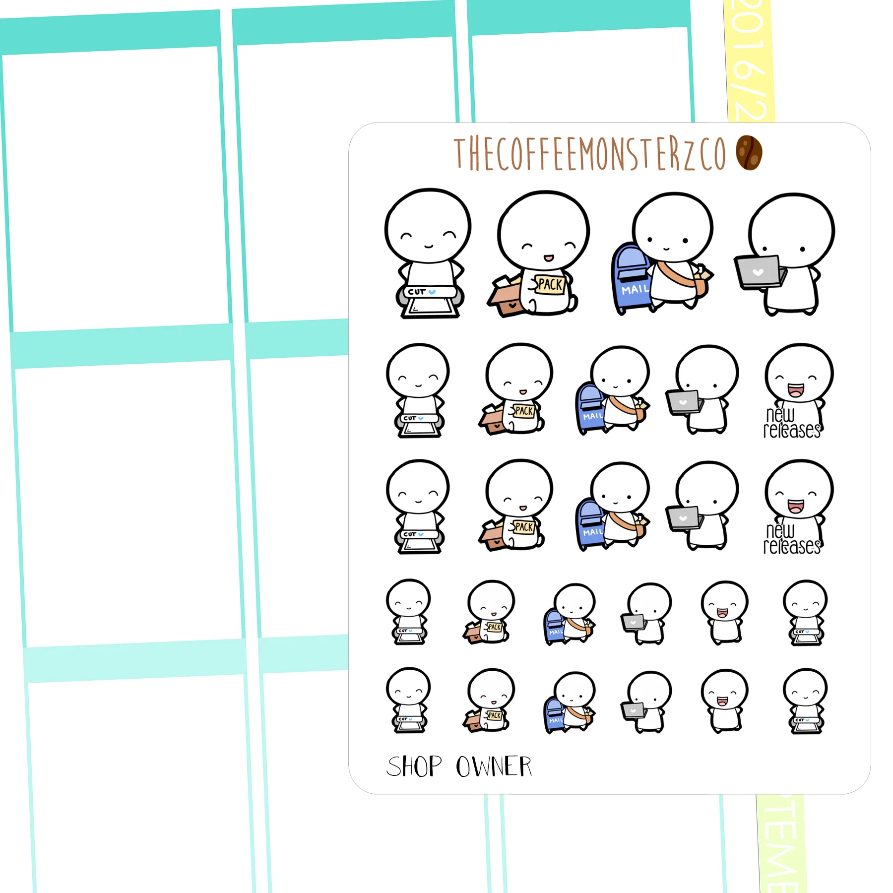 Shop Owner Emotis
