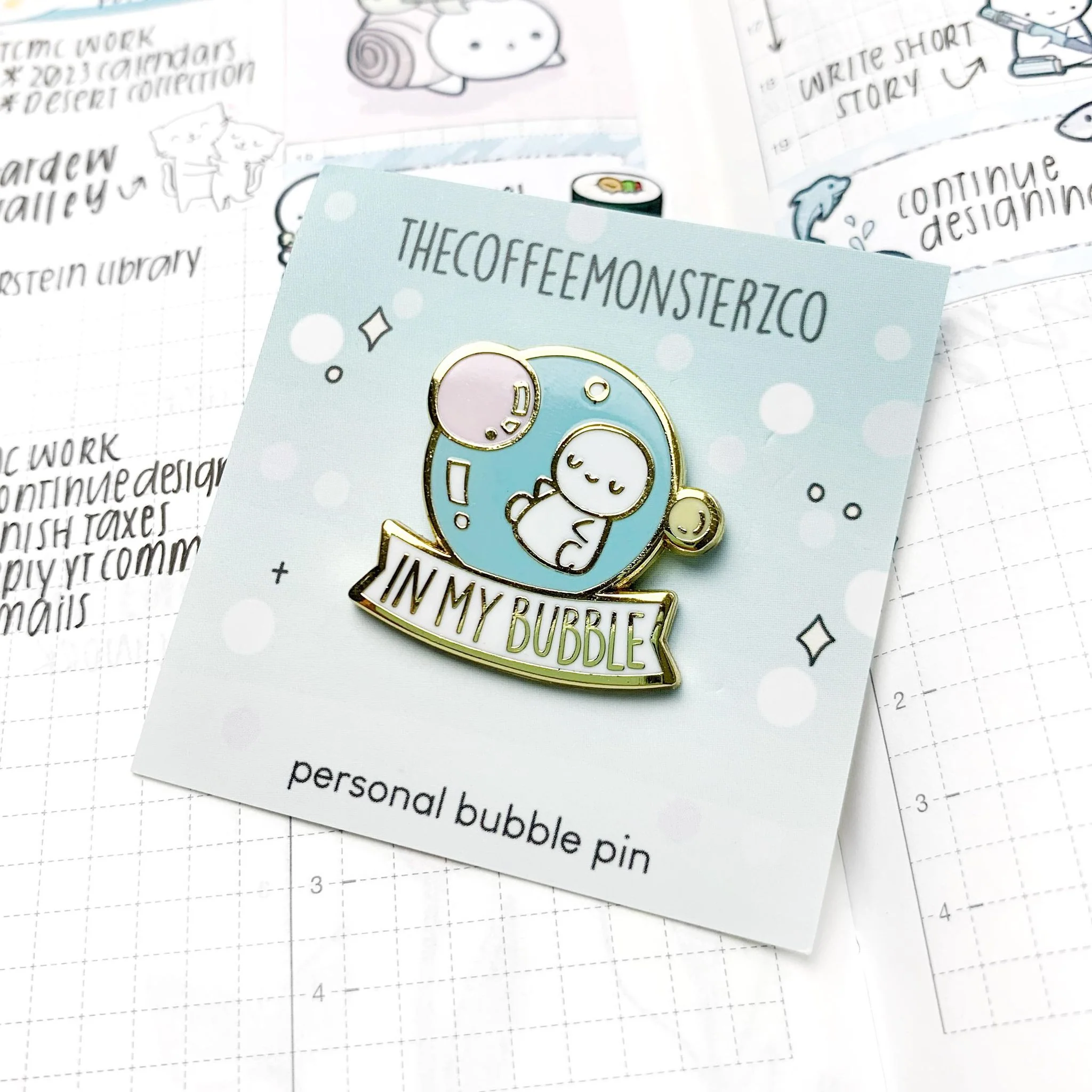 Personal Bubble - Enamel Pin