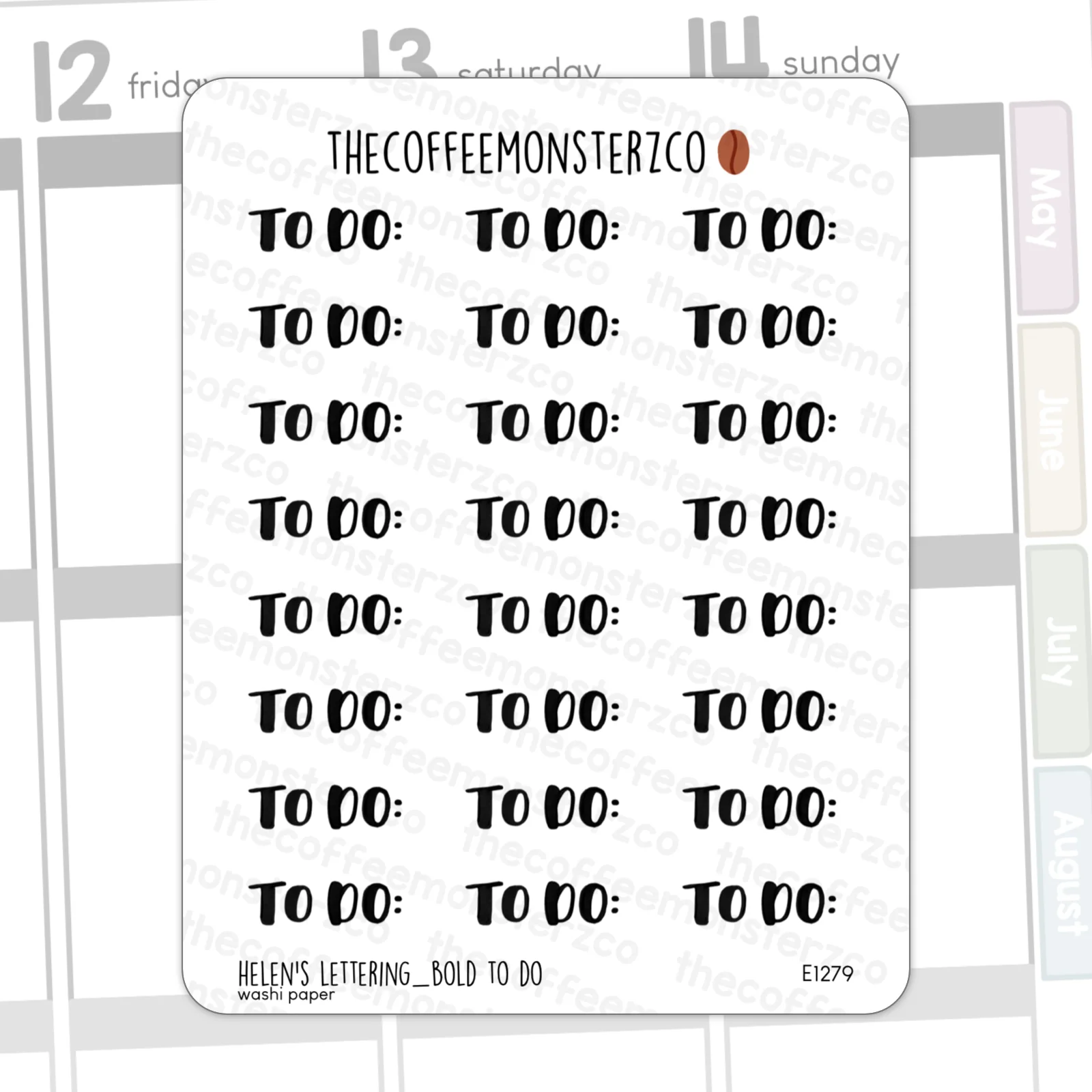 Helen's Lettering: Bold To Do