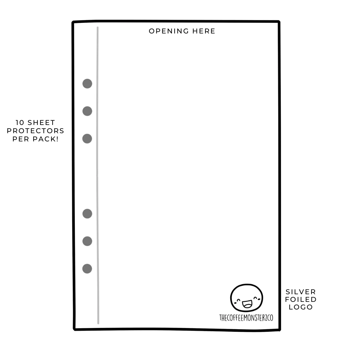 Unfused 1 Pocket Sheet Protector - Sticker Binder Accessory
