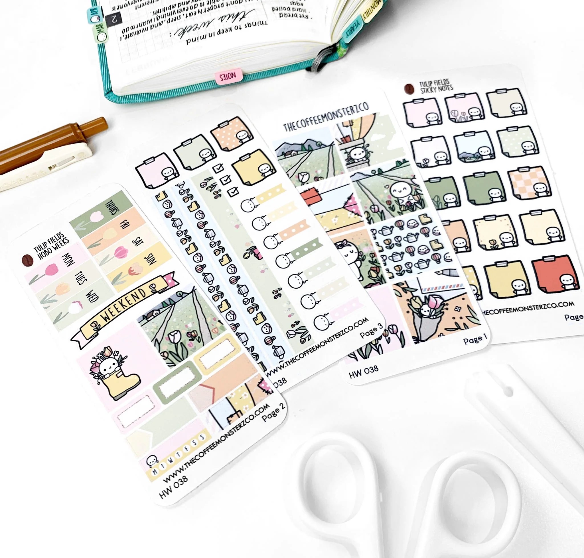 Tulip Fields Hobonichi Weeks Kit