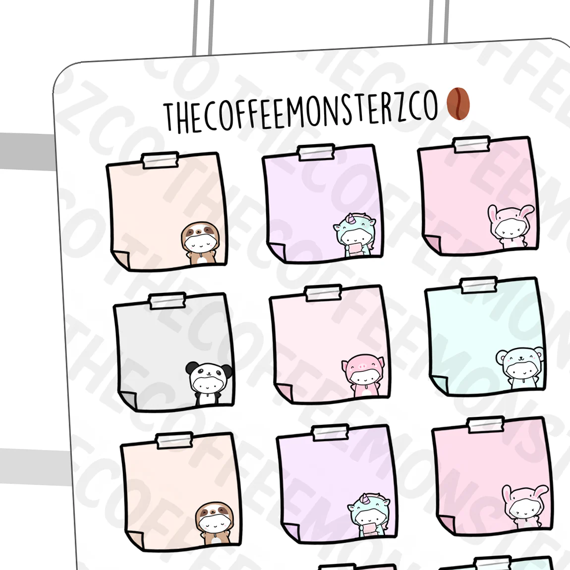 Onesie Sticky Note Stickers