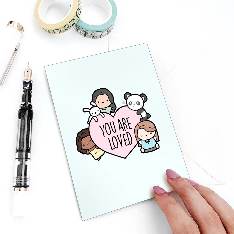 You are loved (Folded Greeting Card)