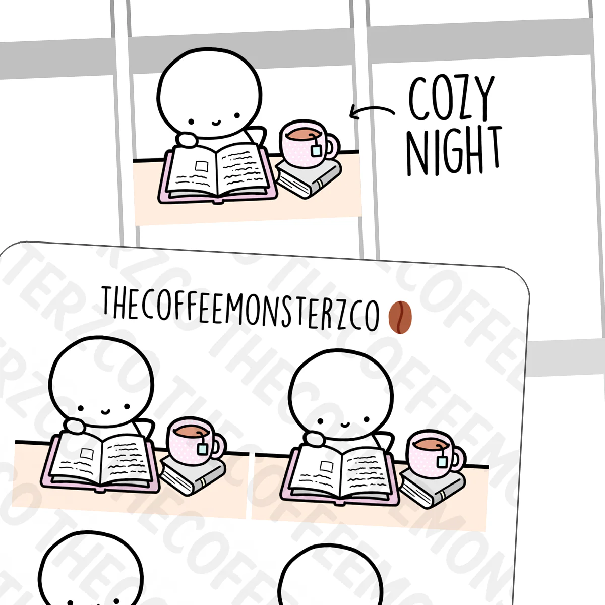 Reading & Tea Emotis