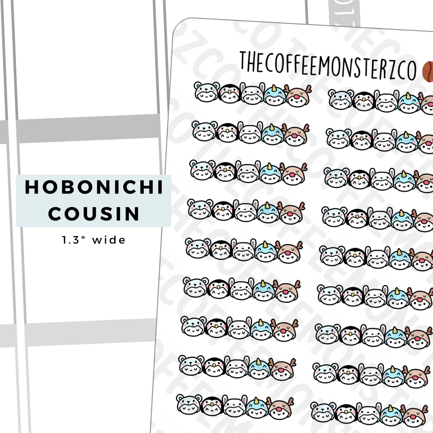 Winter Emotis Hobonichi Cousin Headers
