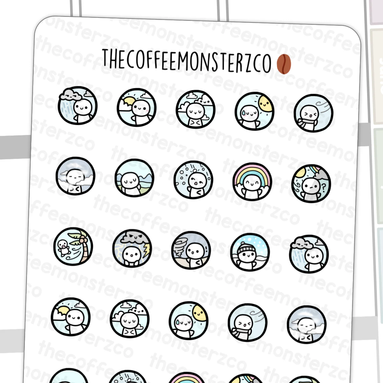 Emoti Weather Icons Sampler
