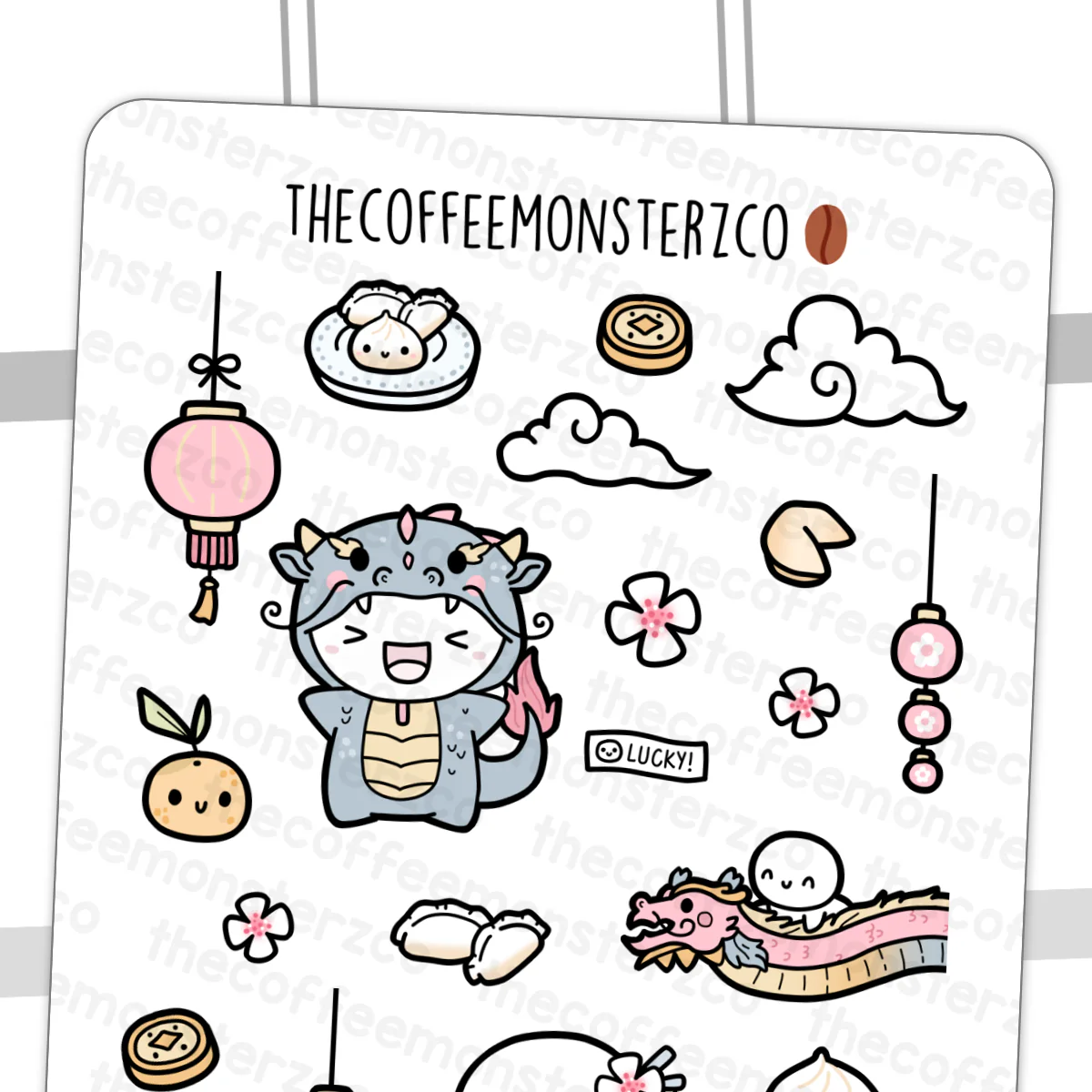 Large Lunar New Year 2024 Doodles (FINAL STOCK)