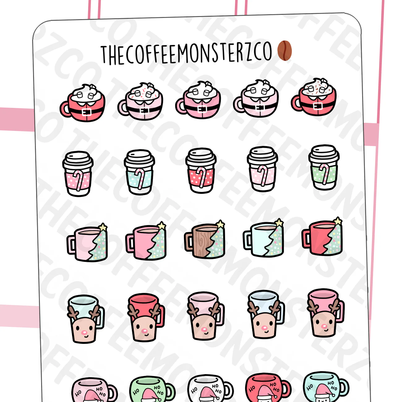 Christmas Mug Doodles Part 2 (FINAL STOCK)