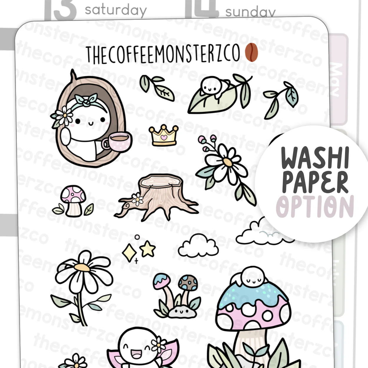 Large Magic Forest Doodles