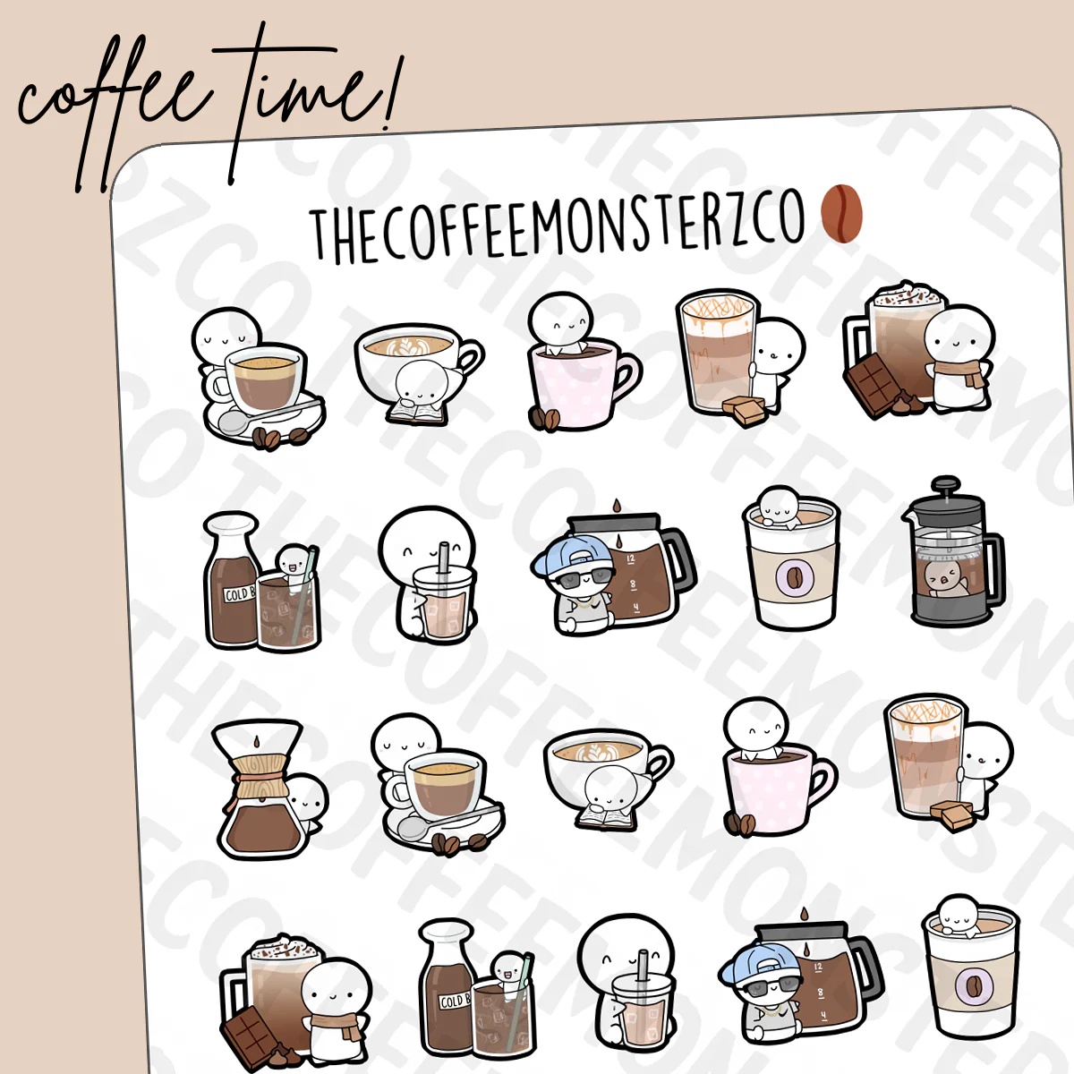 Coffee Time Emotis Sampler