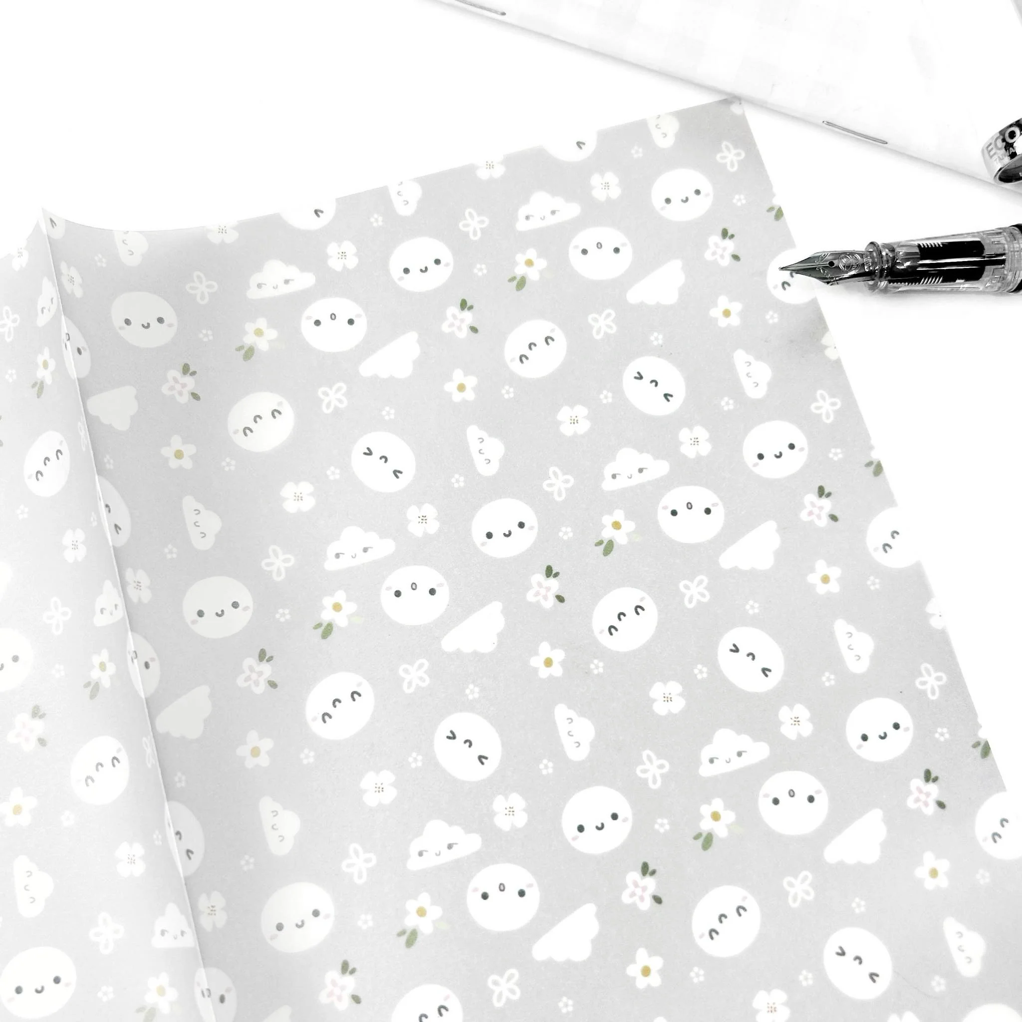 Grey Daisies - Vellum Paper (1 per customer)