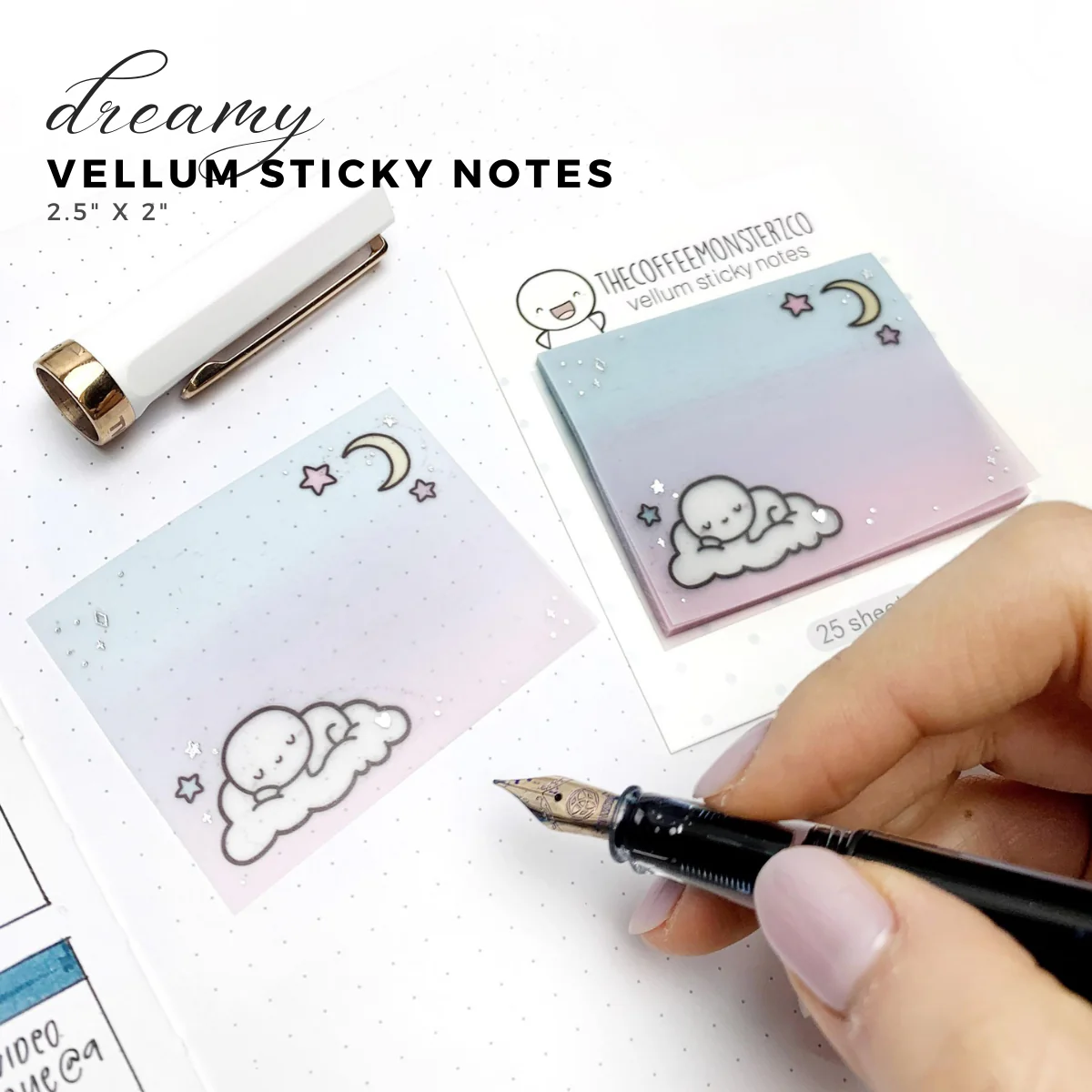 Dreamy - Vellum Sticky Notes