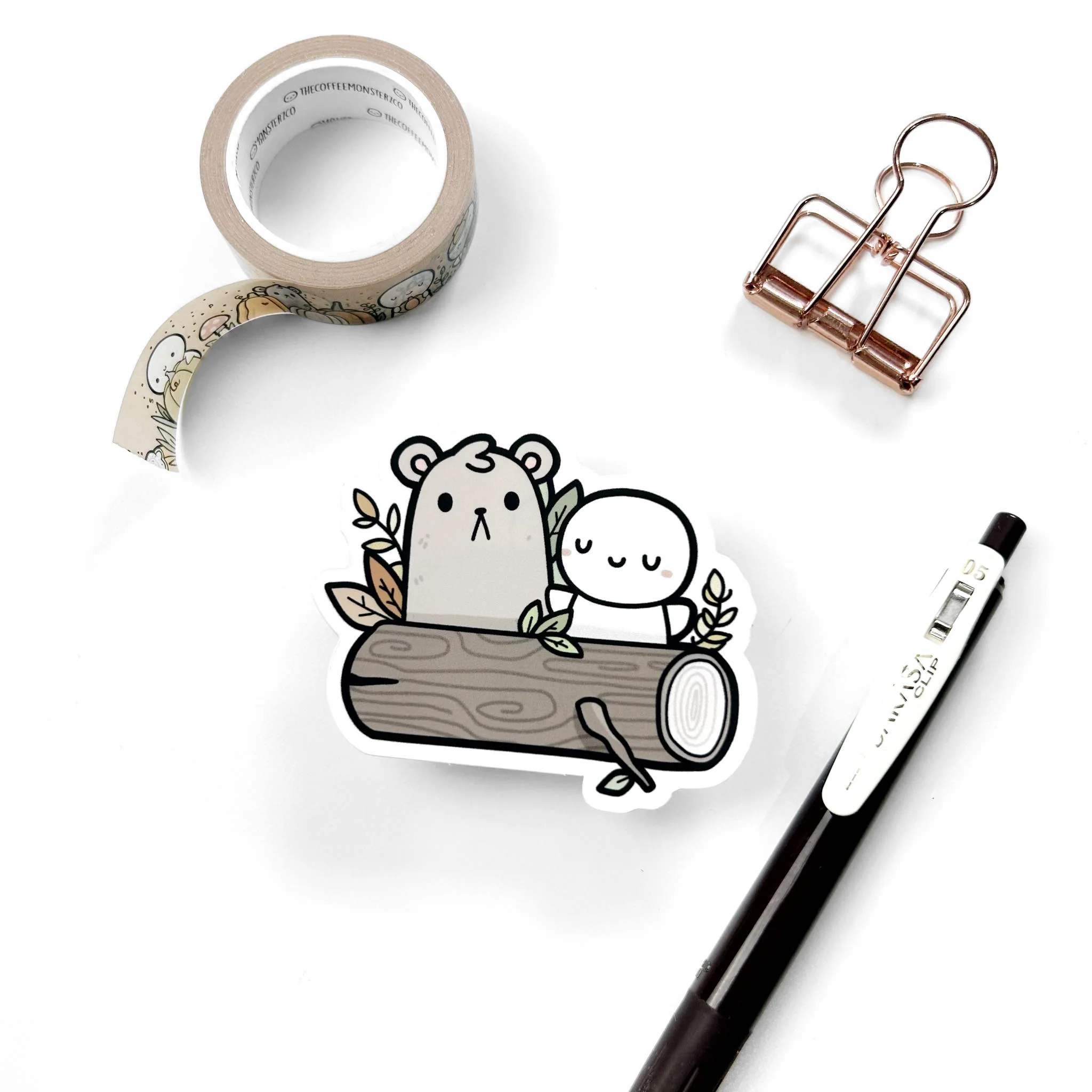 Oh, A Log - Vinyl Sticker