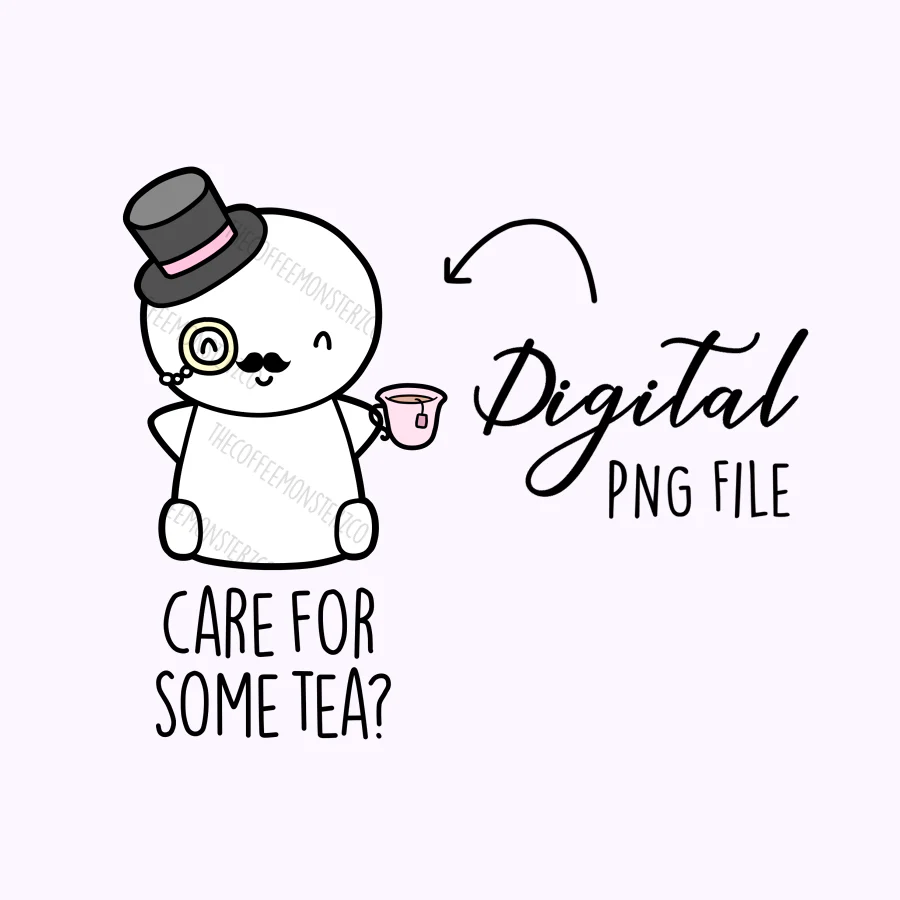 Fancy Tea Emoti (Digital File)