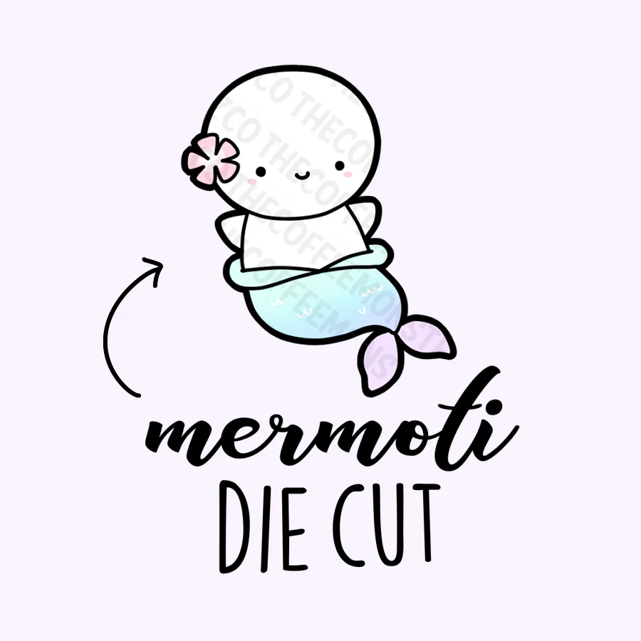 Mermaid Emoti Die Cut (Mermoti)
