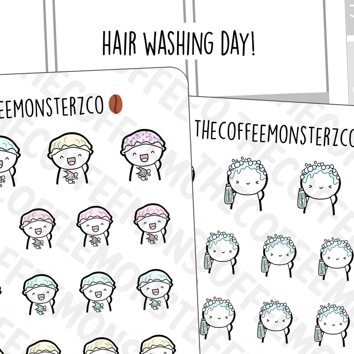Hair Washing Emotis