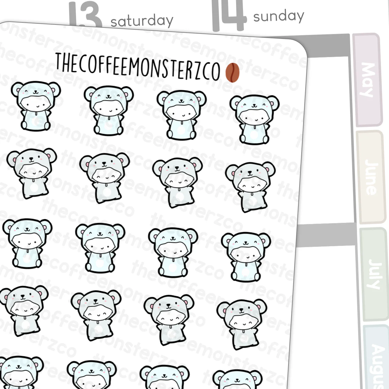 Polar Bear Onesie Emotis