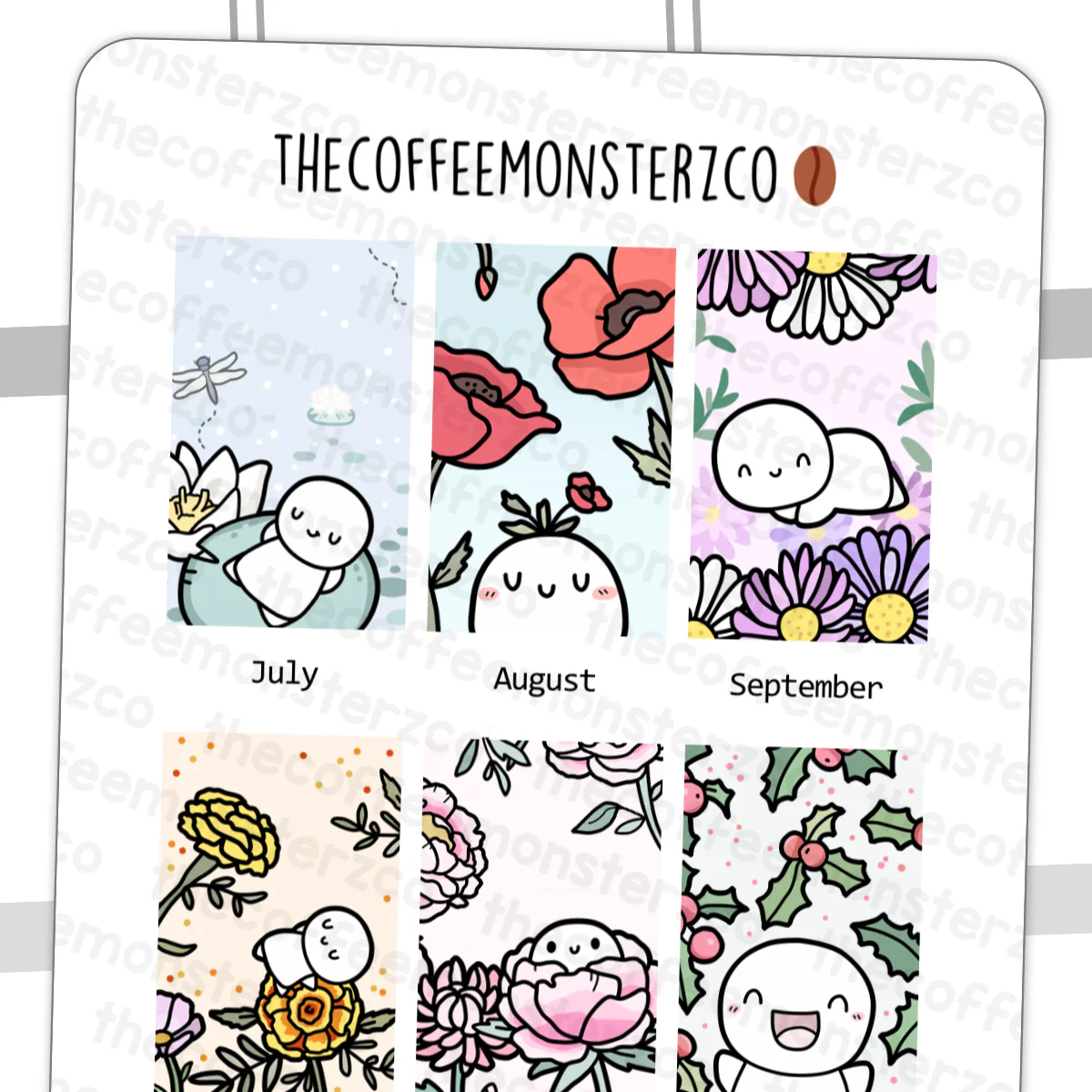 2024 Hobonichi Weeks Monthly Artwork Part 2