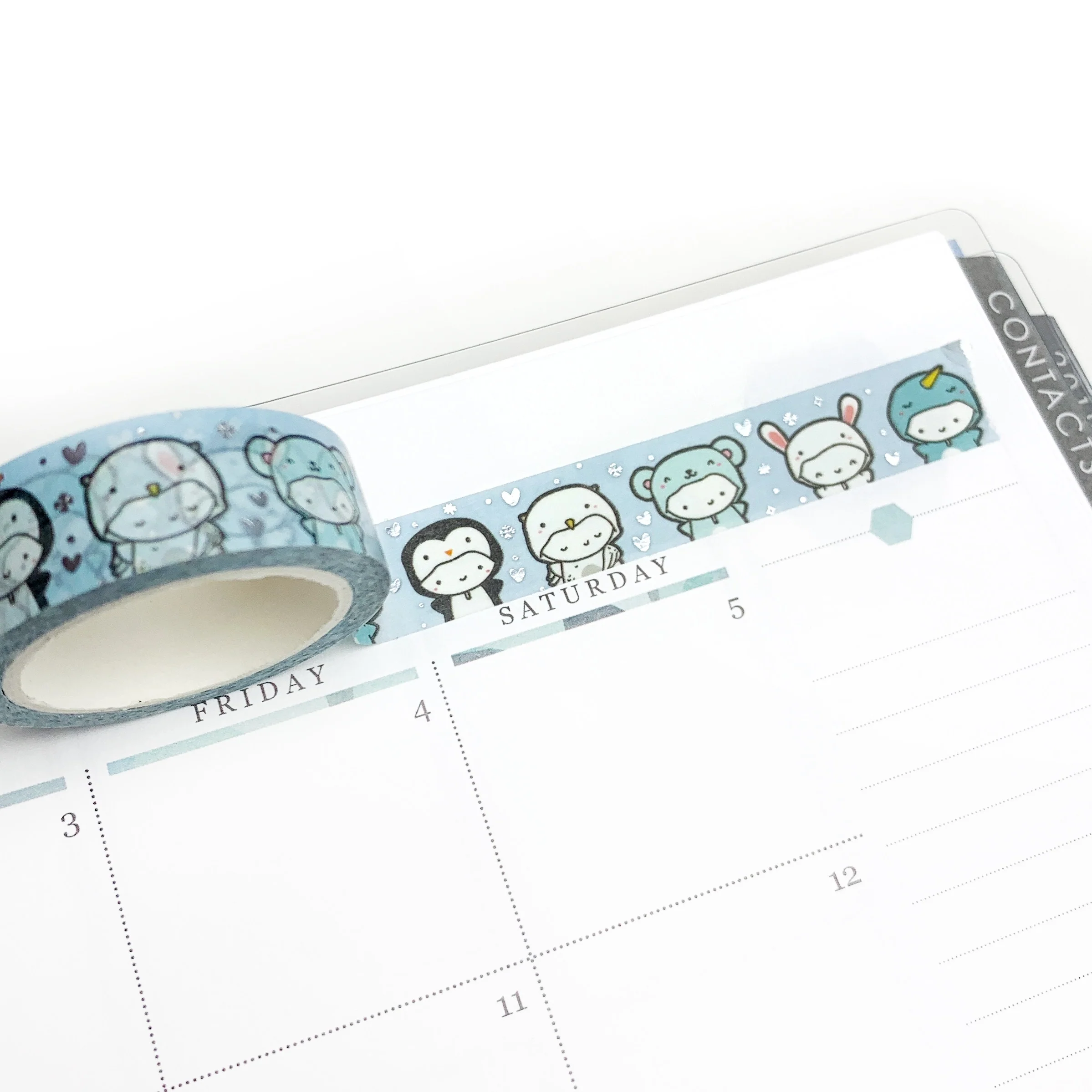 Winter Critters Washi Tape - 15mm