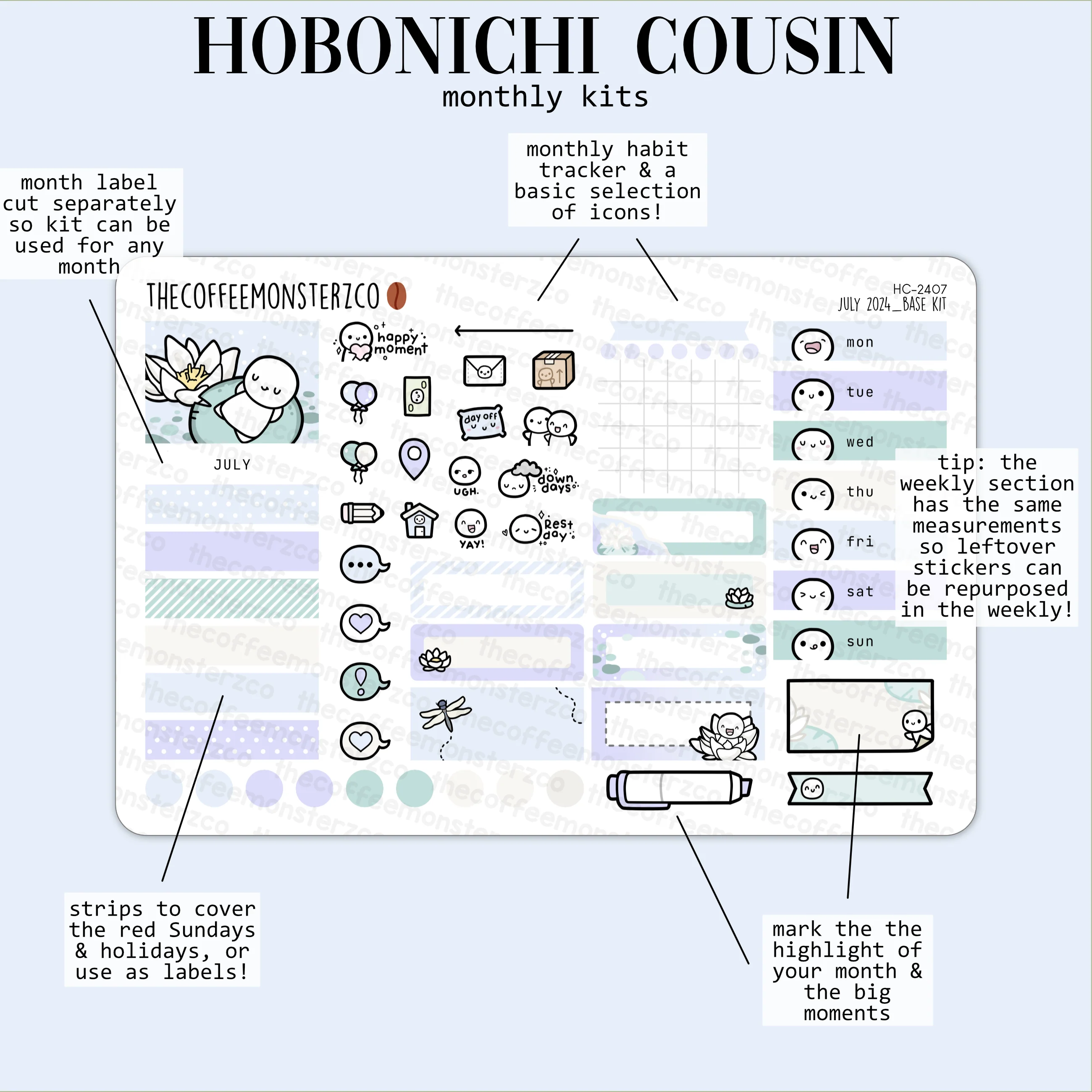 2024 Hobonichi Cousin Monthly Kits - Part 2