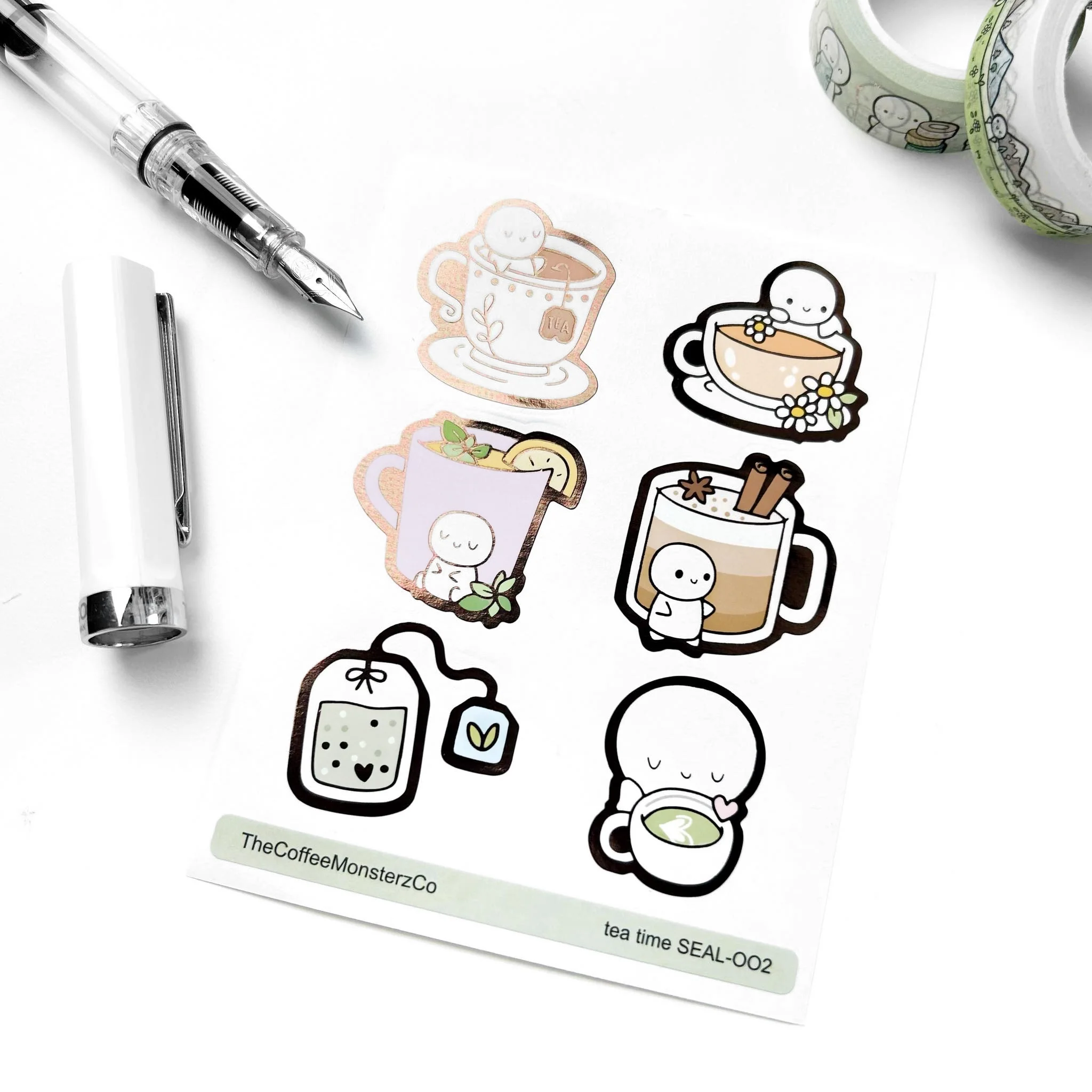 Tea Time - Sticker Seals