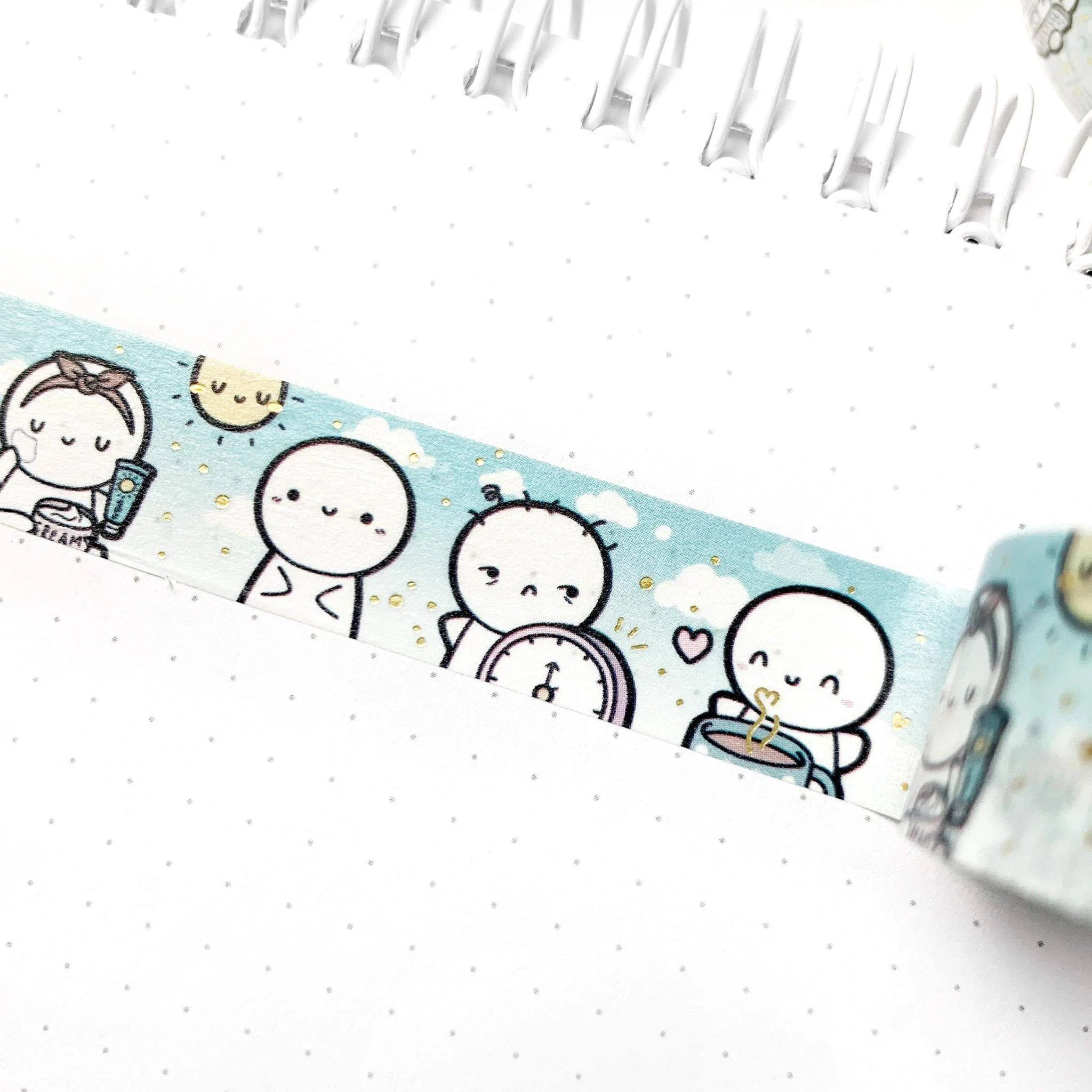 Morning Routine Washi Tape - 15mm (1 per customer)